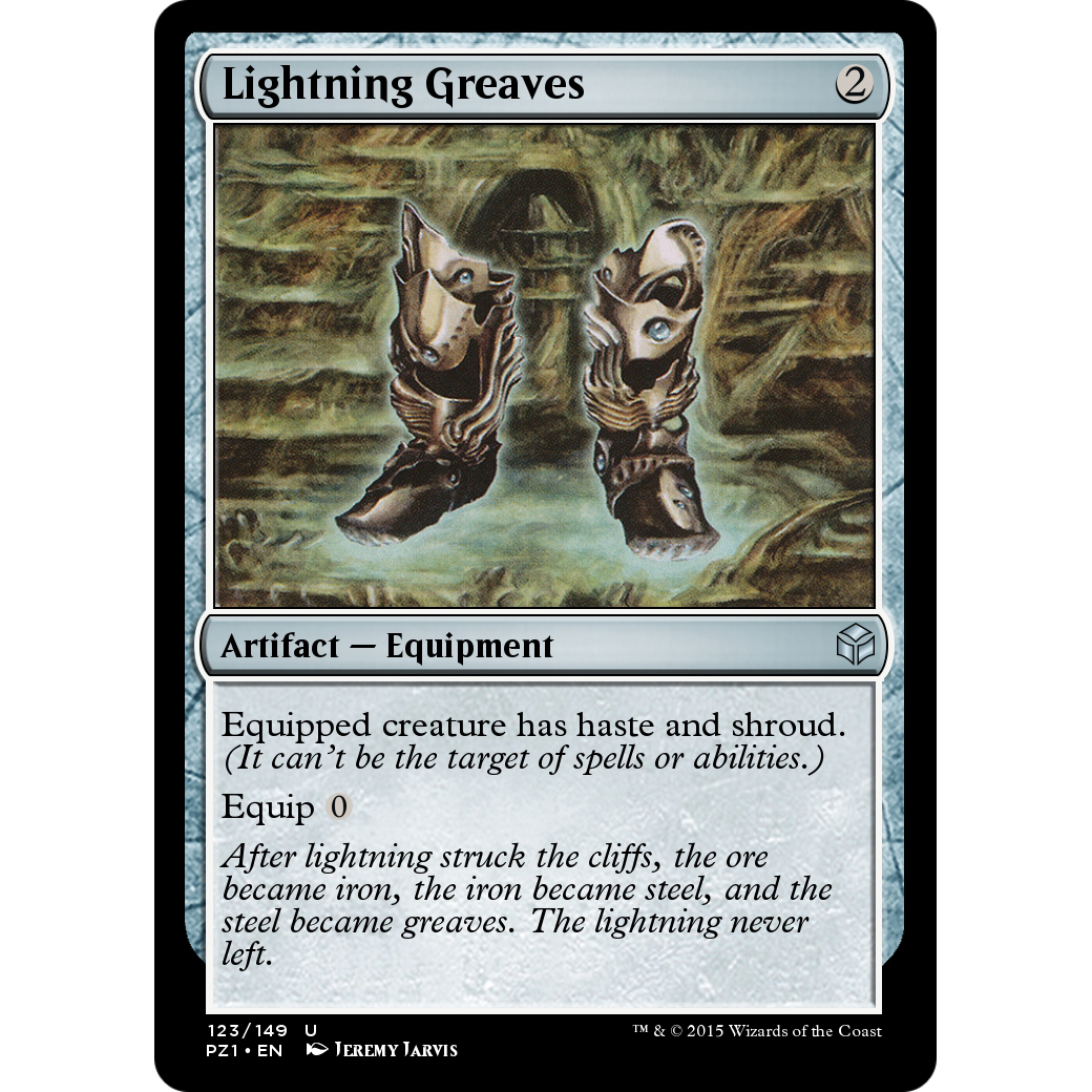 Lightning Greaves (PZ1-123) - Legendary Cube Prize Pack