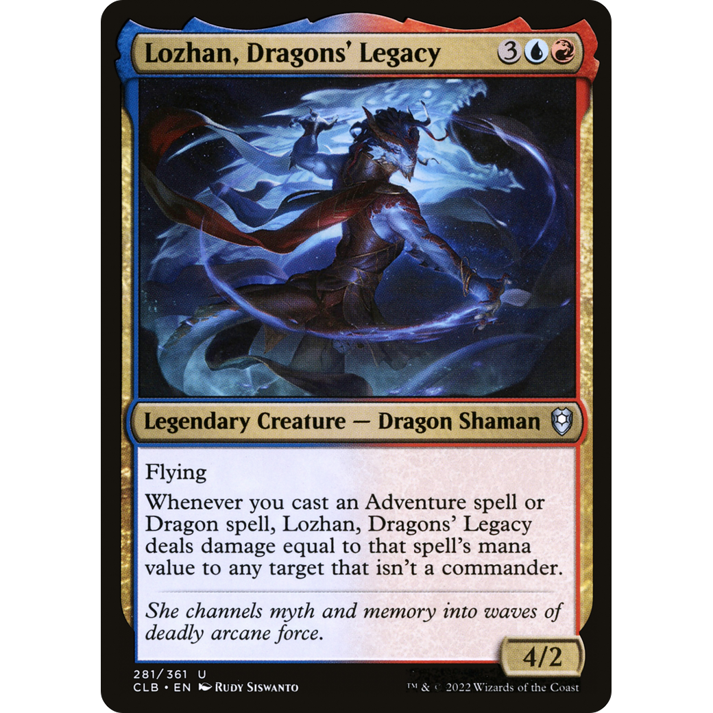 Lozhan, Dragons' Legacy (CLB-281) - Commander Legends: Battle for Baldur's Gate Foil