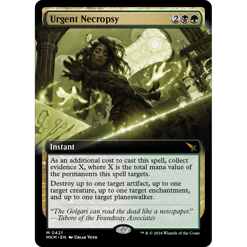 Urgent Necropsy (MKM-421) - Murders at Karlov Manor: (Extended Art) Foil