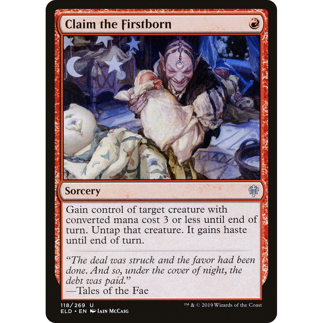 Claim the Firstborn (ELD-118) - Throne of Eldraine Foil