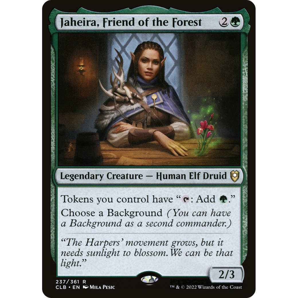 Jaheira, Friend of the Forest (CLB-237) - Commander Legends: Battle for Baldur's Gate