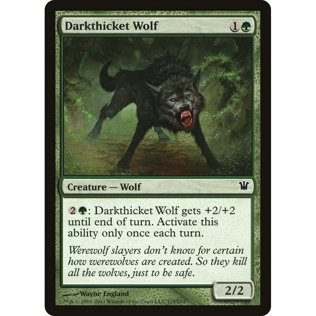 Darkthicket Wolf (ISD-175) - Innistrad Foil