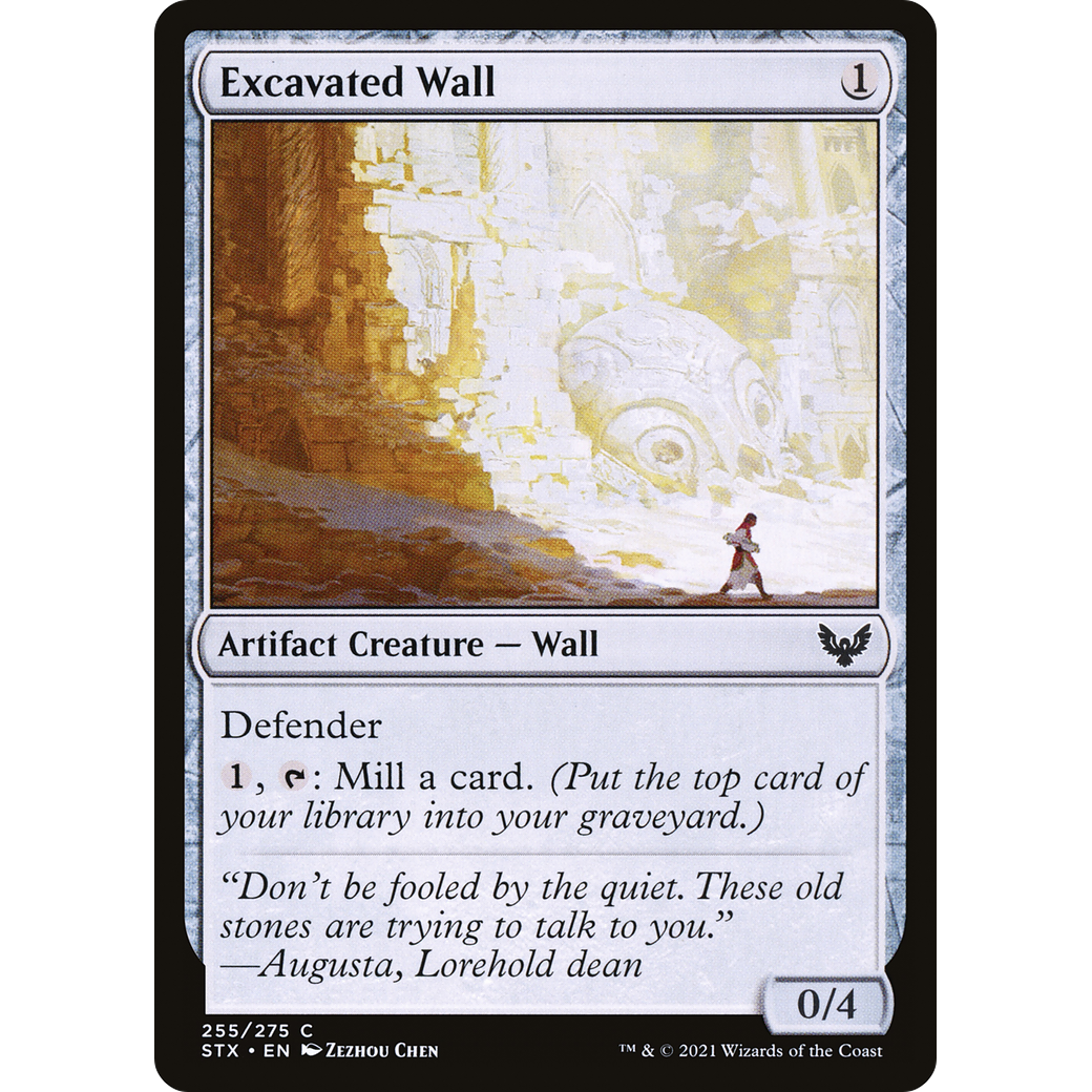 Excavated Wall (STX-255) - Strixhaven: School of Mages