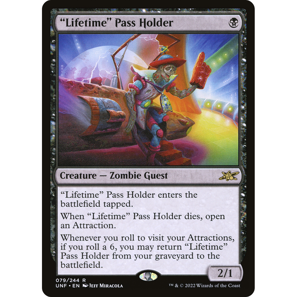 "Lifetime" Pass Holder (UNF-079) - Unfinity Foil