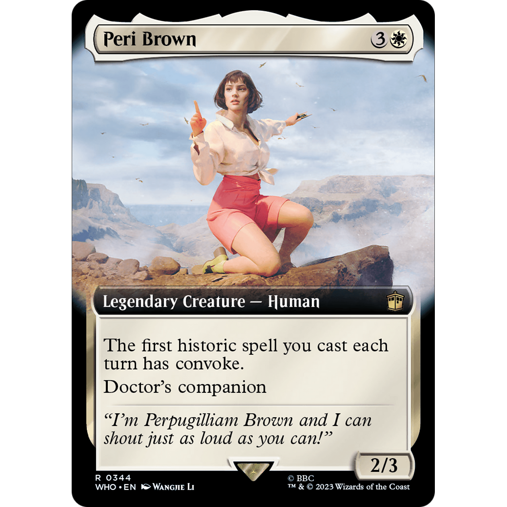 Peri Brown (Extended Art) (WHO-344) - Doctor Who: (Extended Art)