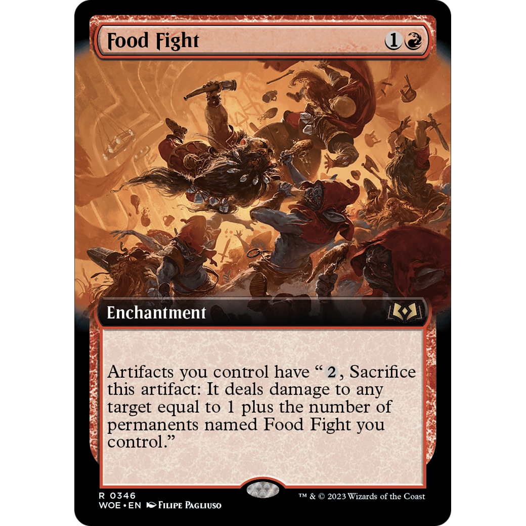 Food Fight (WOE-346) - Wilds of Eldraine: (Extended Art) Foil