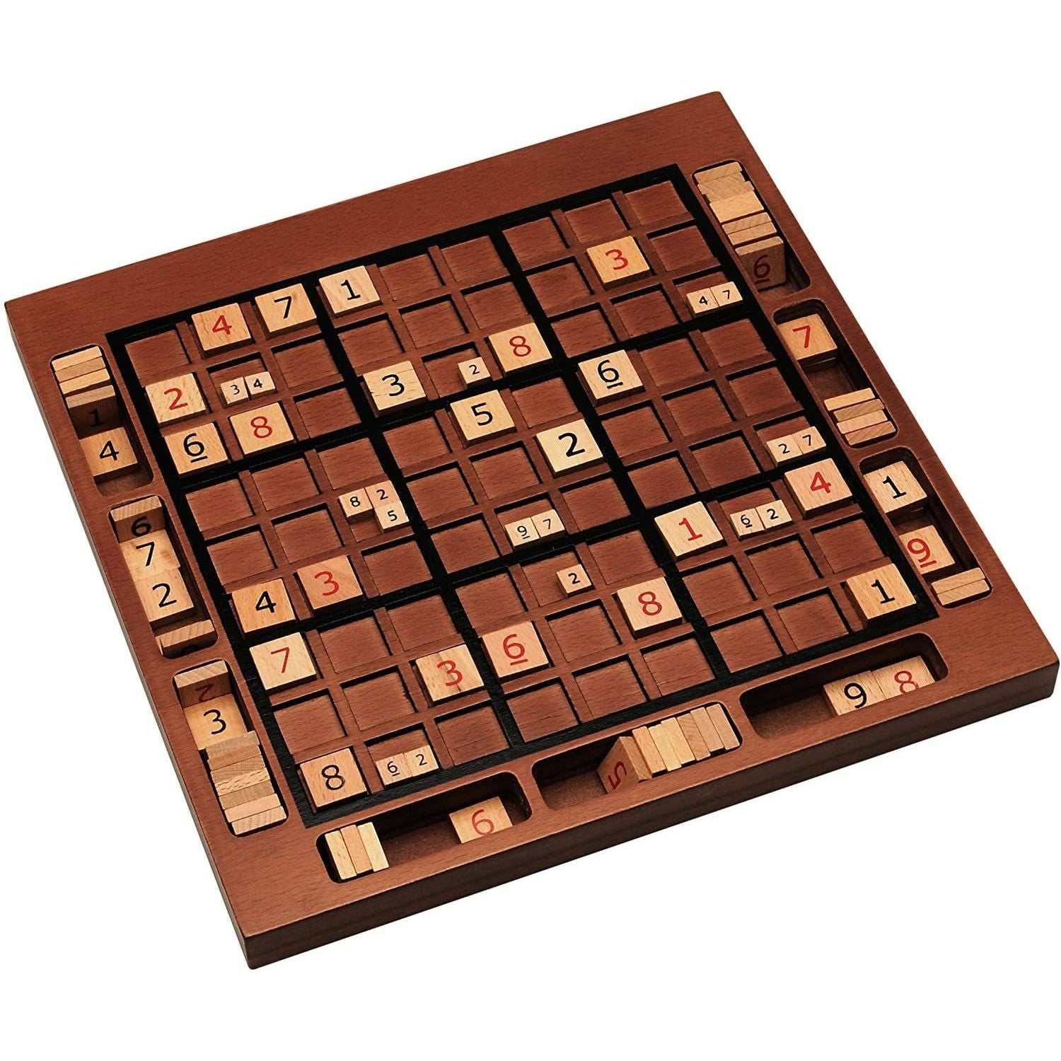Wooden Sudoku Board in Walnut Stain - 11.5 in.