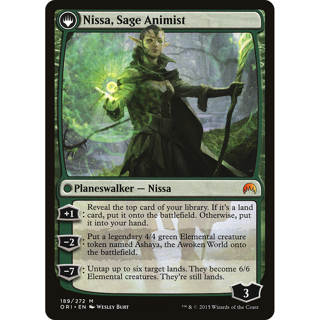 Nissa, Vastwood Seer (ORI-189) - Magic Origins: (originpwdfc) Foil