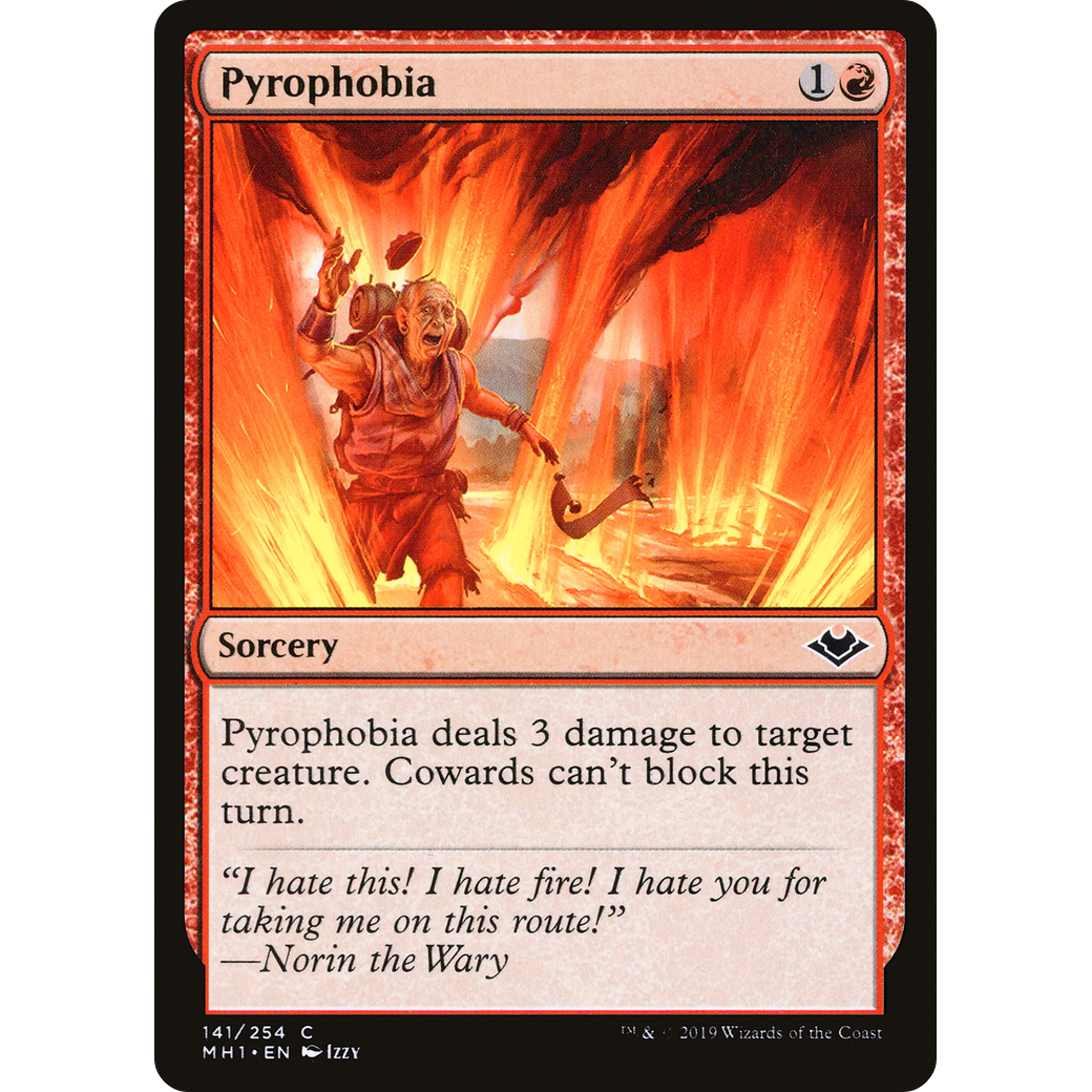 Pyrophobia (MH1-141) - Modern Horizons Foil