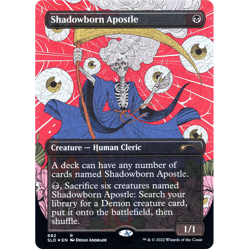 Shadowborn Apostle (682) (SLD-682) - Secret Lair Drop (Borderless) Foil