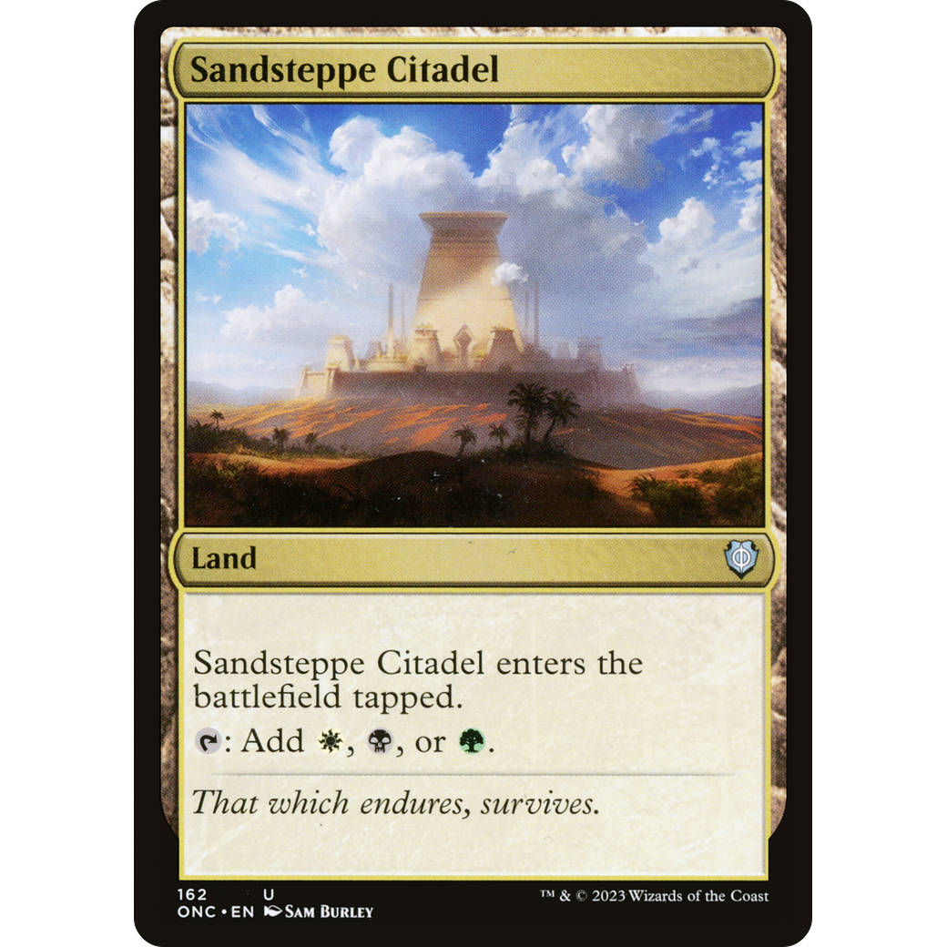 Sandsteppe Citadel (ONC-162) - Phyrexia: All Will Be One Commander