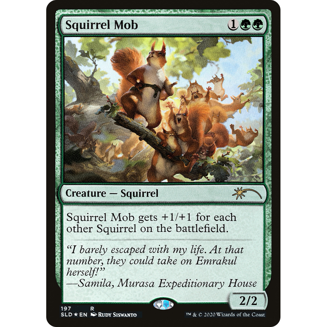 Squirrel Mob (SLD-197) - Secret Lair Drop Foil