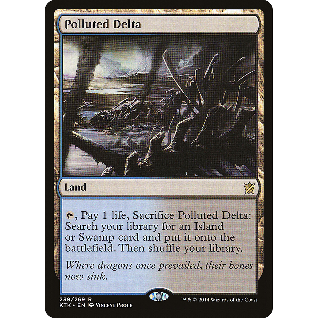 Polluted Delta (KTK-239) - Khans of Tarkir Foil
