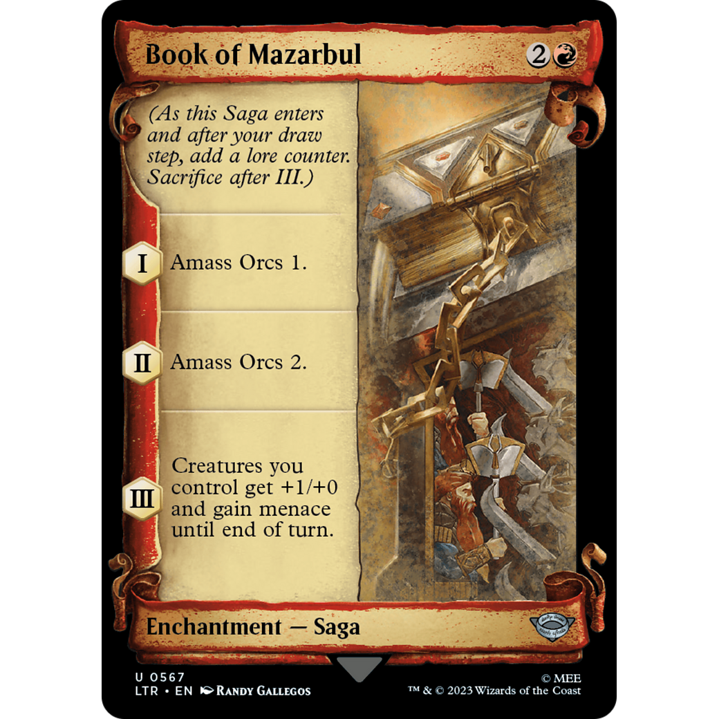 Book of Mazarbul (LTR-567) - The Lord of the Rings: Tales of Middle-earth: (Showcase)