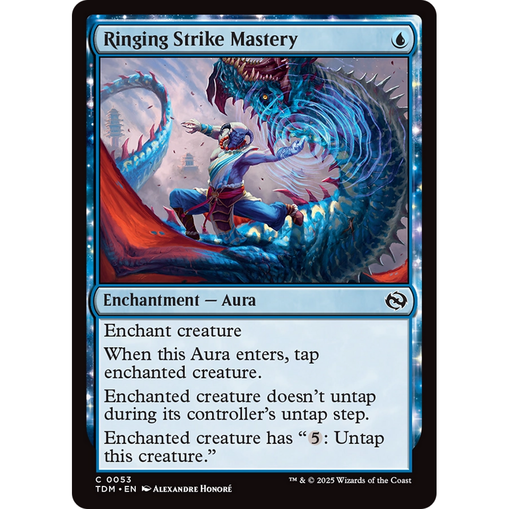 Ringing Strike Mastery (TDM-053) - Tarkir: Dragonstorm: (enchantment) Foil