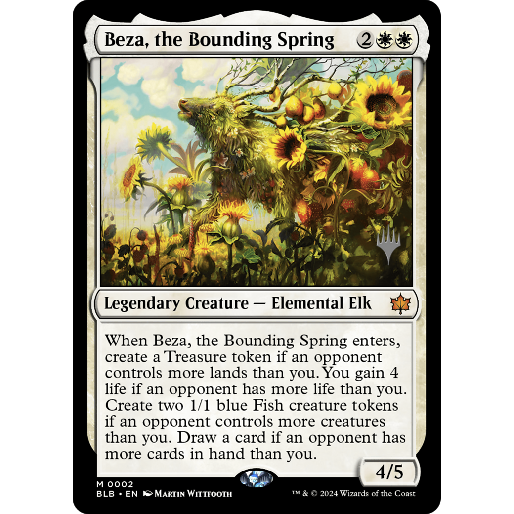 Beza, the Bounding Spring (PPBLB-02P) - Bloomburrow Promos Foil