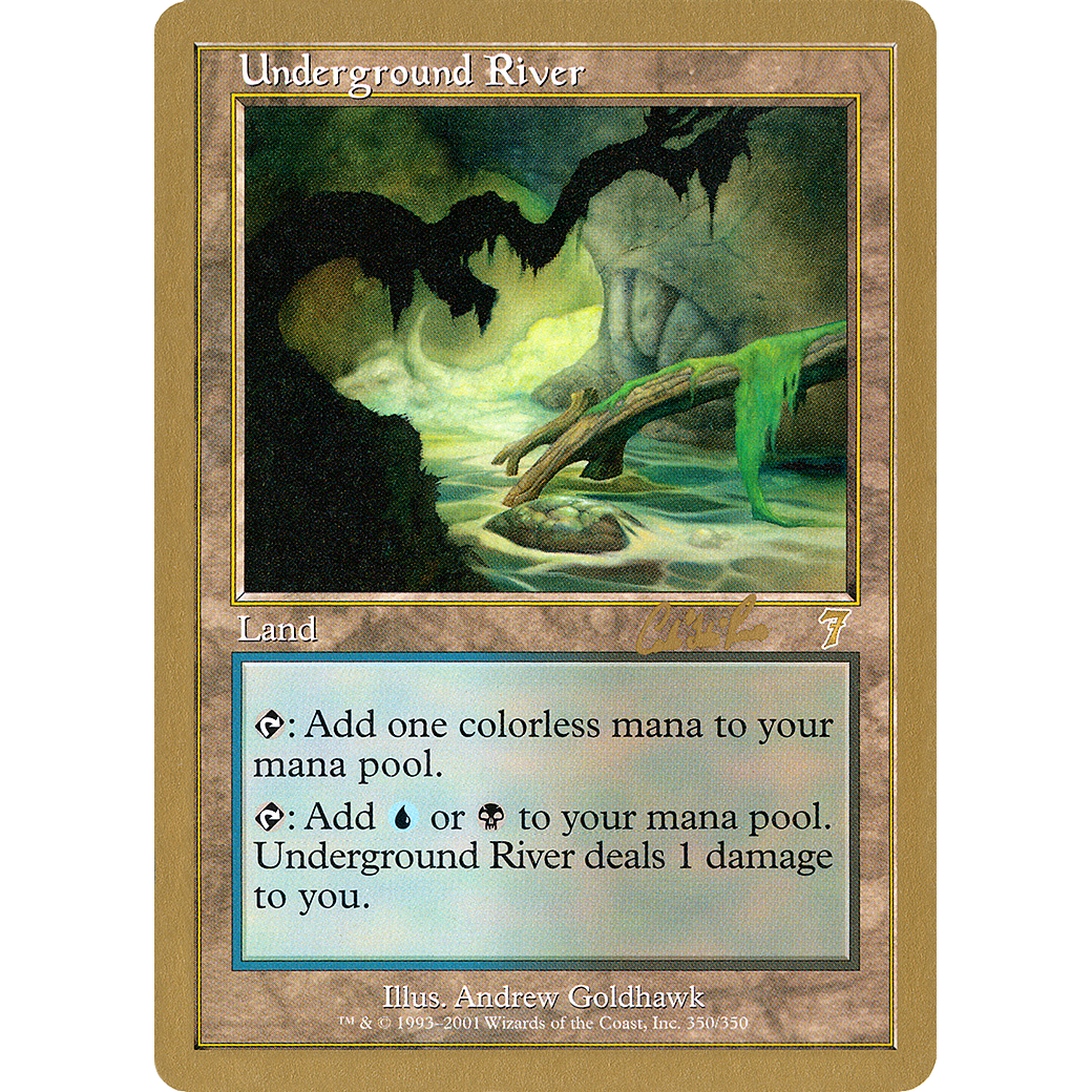 Underground River - 2002 Carlos Romao (7ED) (WCD-) - World Championship Decks 2002