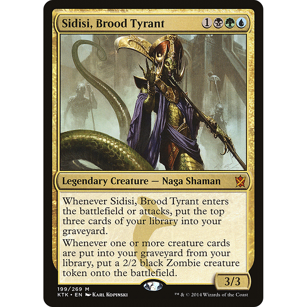 Sidisi, Brood Tyrant (KTK-199) - Khans of Tarkir Foil