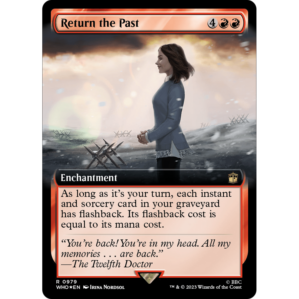 Return the Past (Extended Art) (Surge Foil) (WHO-979) - Doctor Who: (Extended Art) Foil