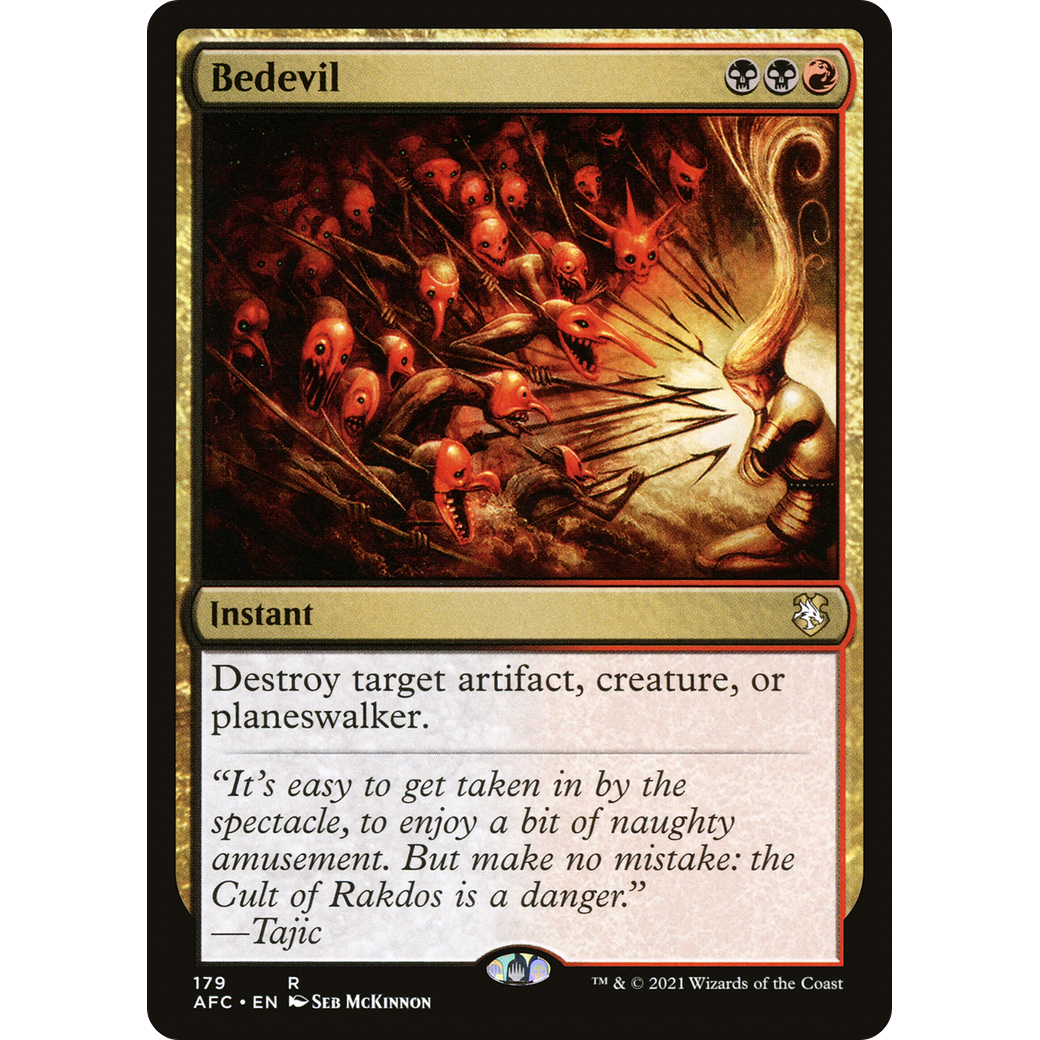 Bedevil (AFC-179) - Forgotten Realms Commander