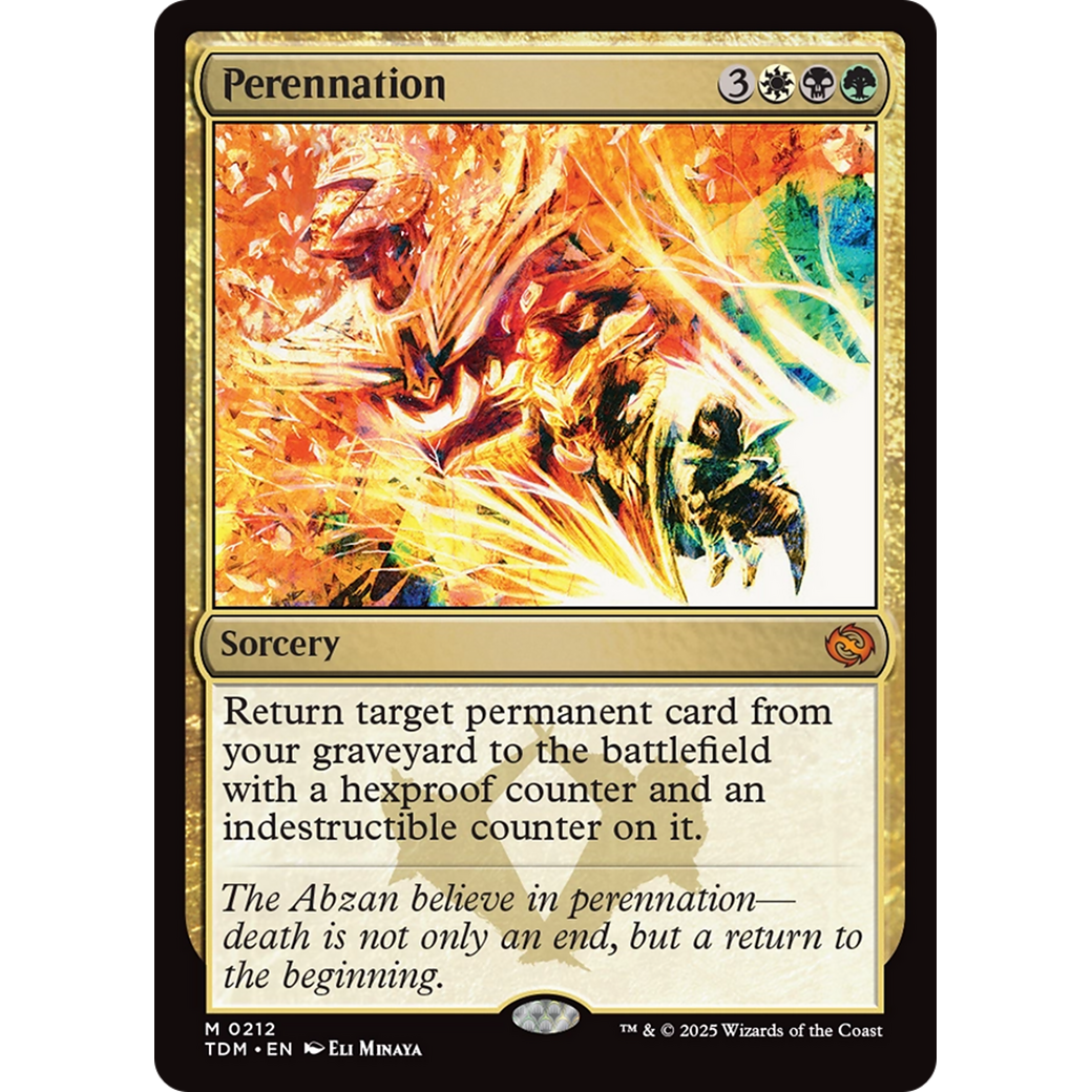 Perennation (TDM-212) - Tarkir: Dragonstorm Foil