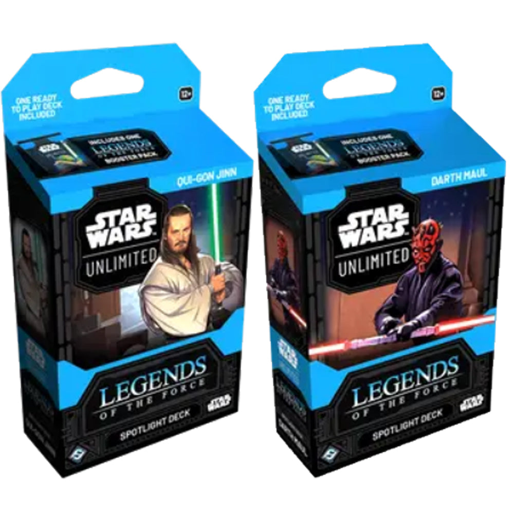 Star Wars Unlimited: Legends of the Force - Spotlight Deck (Set of 2) (Preorder Expected Release 7/11/2025)
