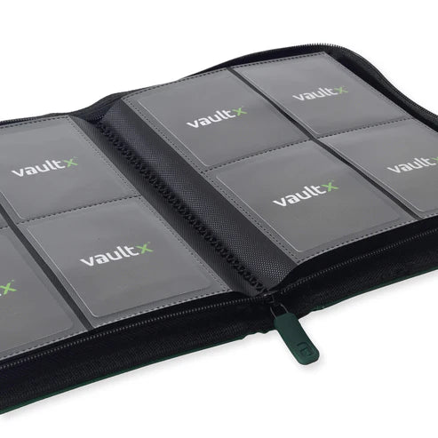 Vault X: Forest Green 4-Pocket Exo-Tec Zip Binder