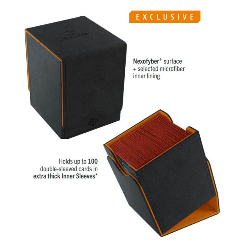 Gamegenic: Squire 100+ XL Deck Box (Black/Orange)