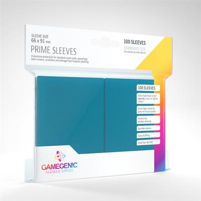 Gamegenic: Blue 100ct Prime Sleeves 66x91mm