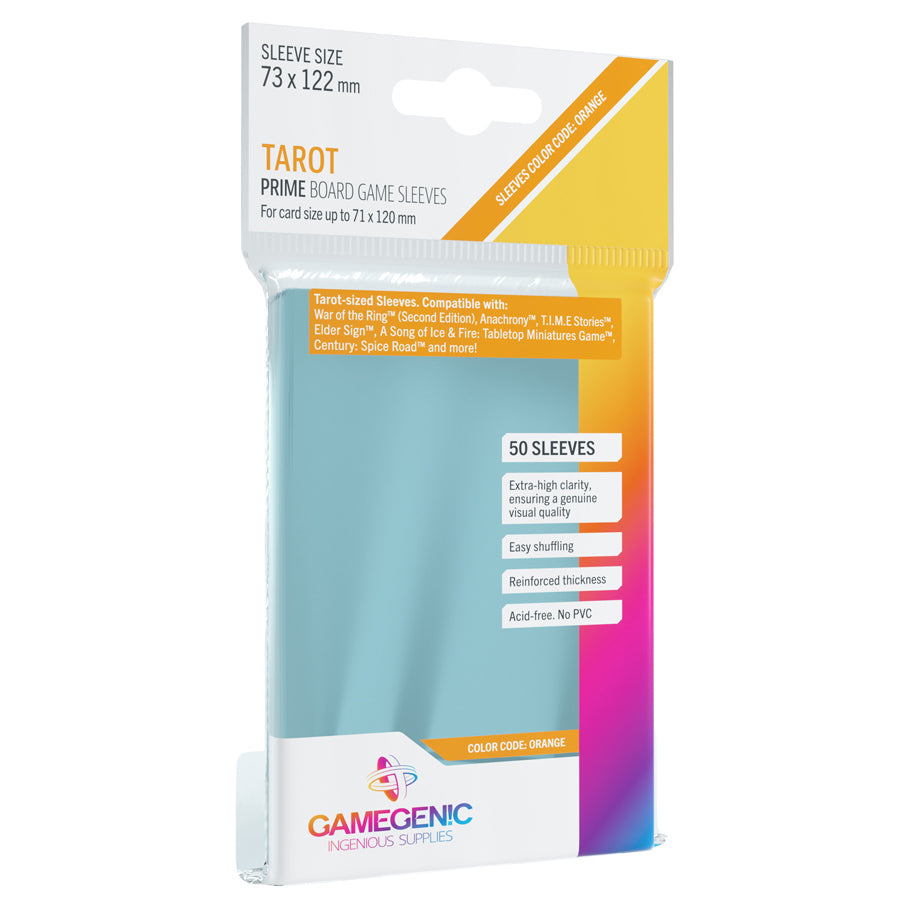 Gamegenic: Tarot 50ct Prime Sleeves 73 X 122mm