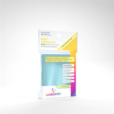 Gamegenic: Mini American 50ct Prime Sleeves 44 X 67mm