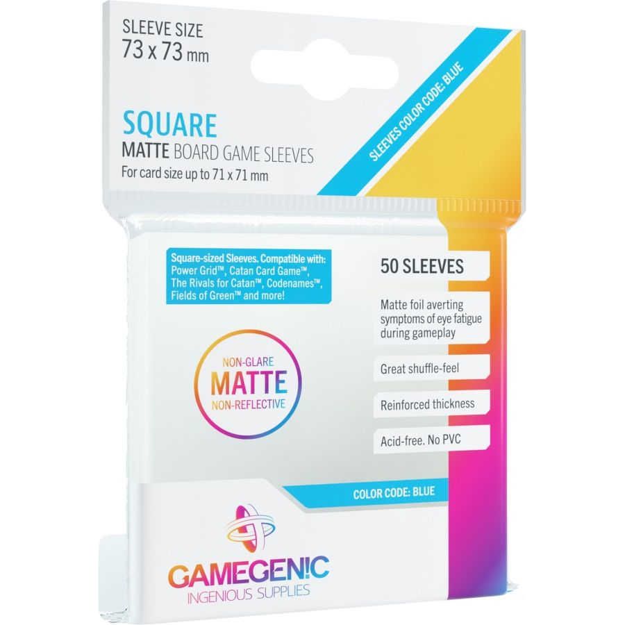 Gamegenic: Square Matte 50ct Sleeves 73x73mm