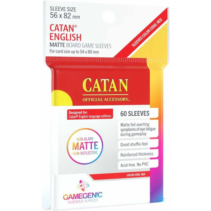 Gamegenic Matte Sleeves 50ct: Catan English 56 X 82mm