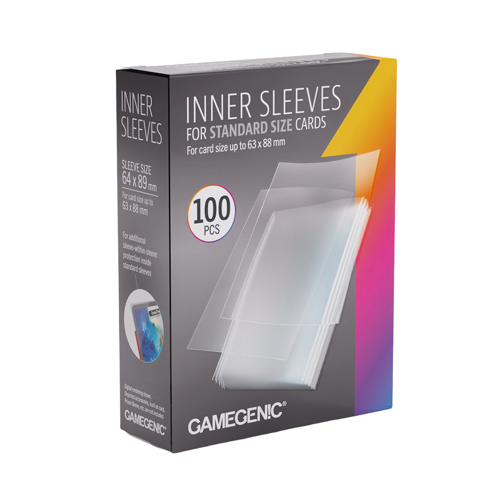 Gamegenic: Inner Standard 50ct Clear Sleeves 64 X 89mm
