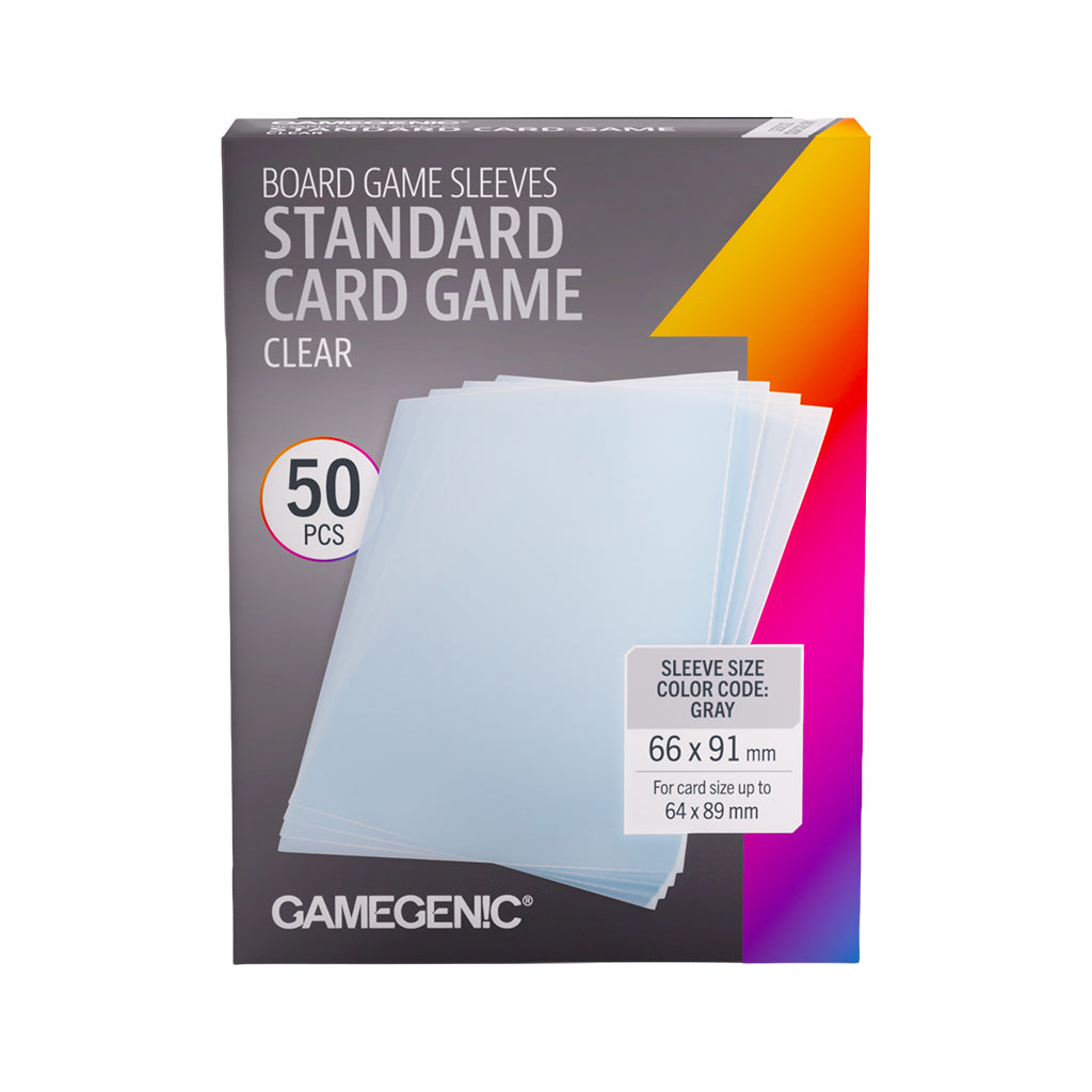 Gamegenic: Standard 50ct Clear Sleeves 66 X 91mm