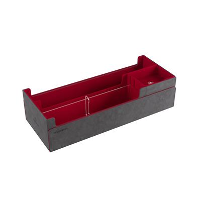 Grey/Red Cards' Lair Pro 1000+ Deck Box