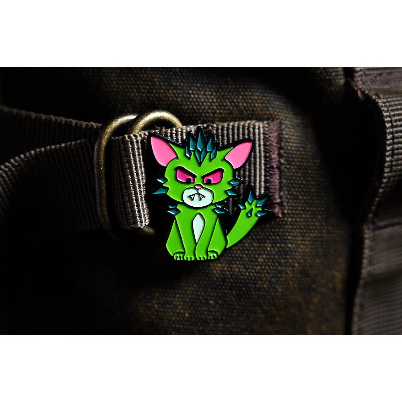 The Isle of Cats Rebel Crystal Garmin Enamel Pin