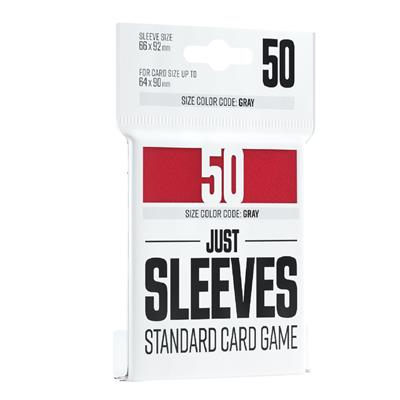 Just Sleeves: Red Standard 50ct Card Game Sleeves