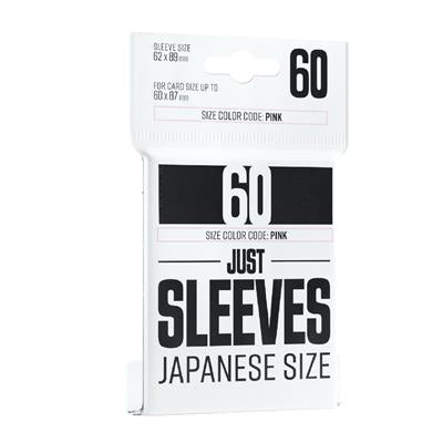 Just Sleeves: Black Japanese Size 60ct Card Game Sleeves
