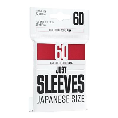 Just Sleeves: Red Japanese Size 60ct Card Game Sleeves