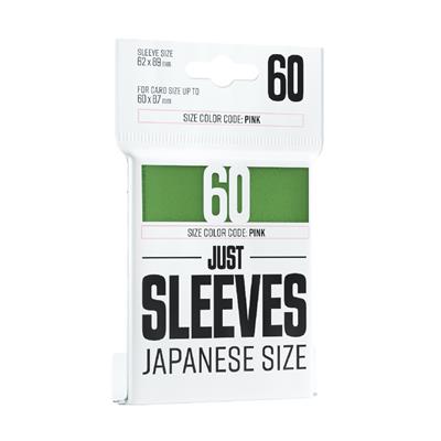 Just Sleeves: Green Japanese Size 60ct Card Game Sleeves