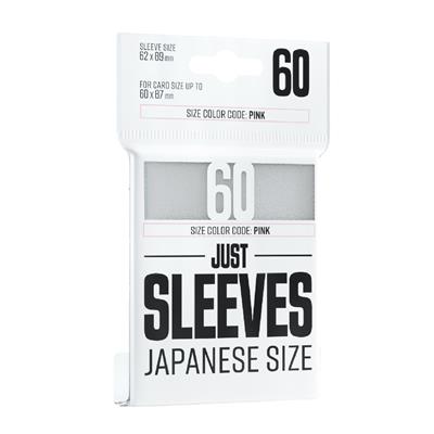 Just Sleeves: White Japanese Size 60ct Card Game Sleeves