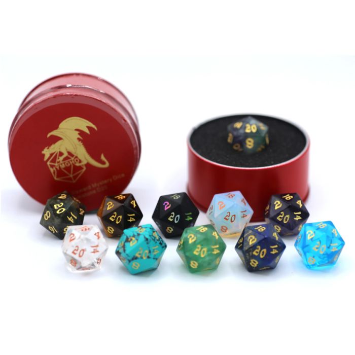 d20 Quest's Reward Mystery Gemstone Dice