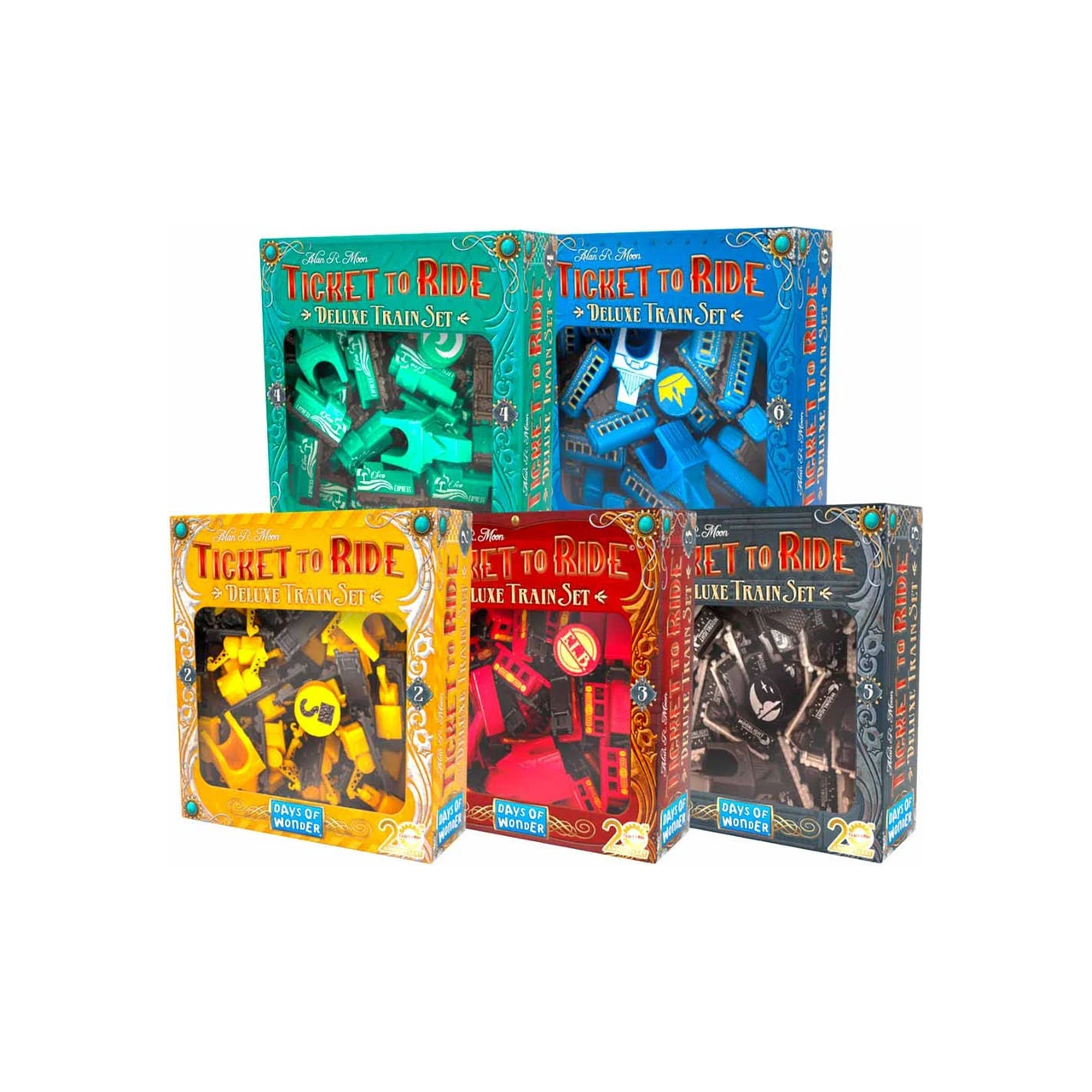 Ticket To Ride: 20th Anniversary Deluxe Train Set (5 pack)