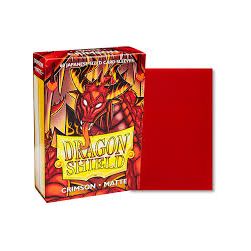 Dragon Shield: Crimson Matte Japanese Size 60ct Sleeves
