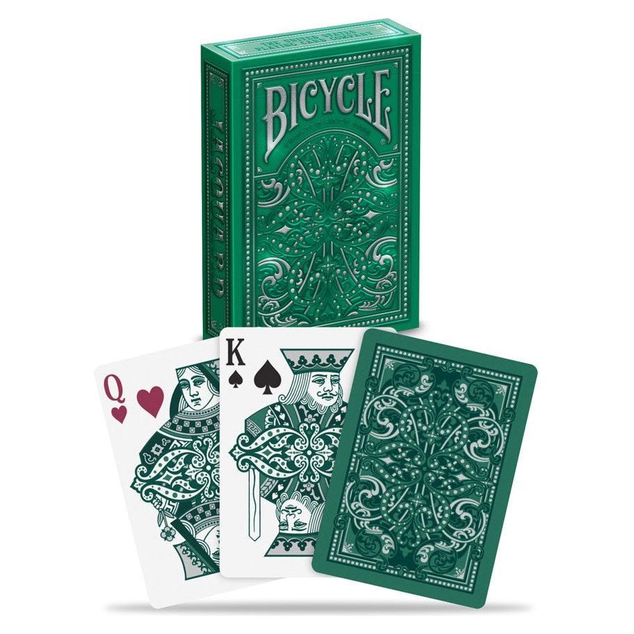 Green discount bicycle cards