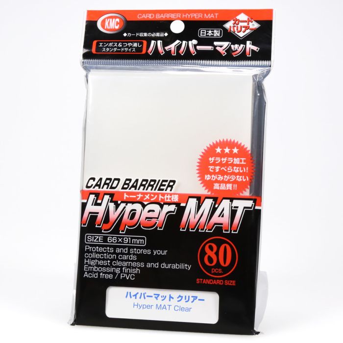 KMC: Clear Hyper Matte 80ct Sleeves