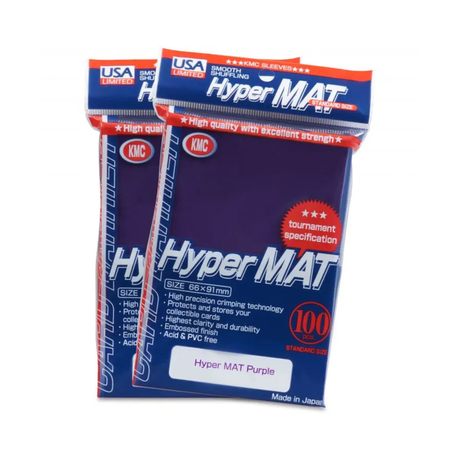 KMC: Purple Hyper Matte 100ct Sleeves