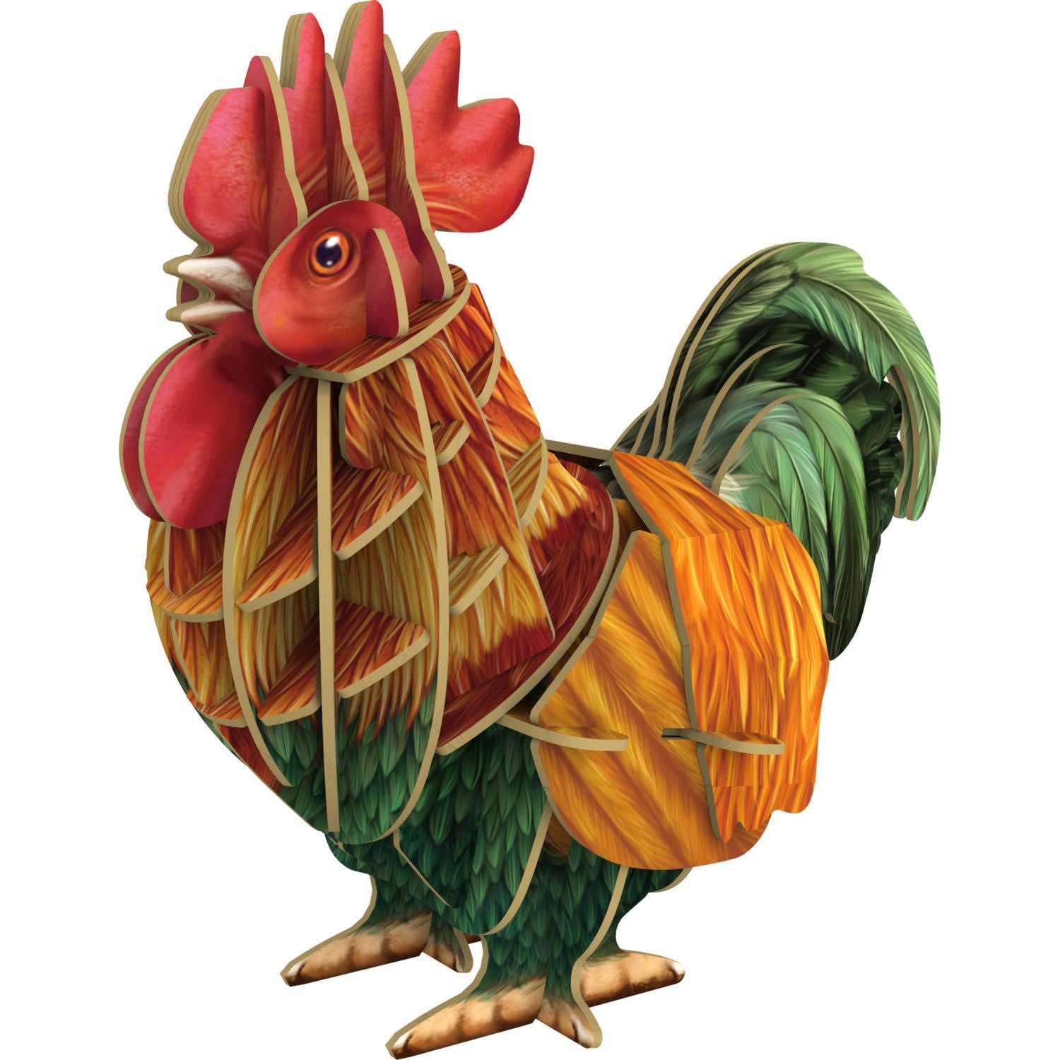 Voices of Nature: Rooster 3D Paper Puzzle