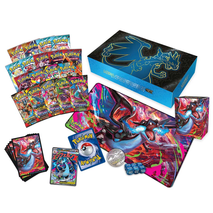 Pokemon TCG: Mega Evolution: Mega Charizard X ex Ultra Premium Collection